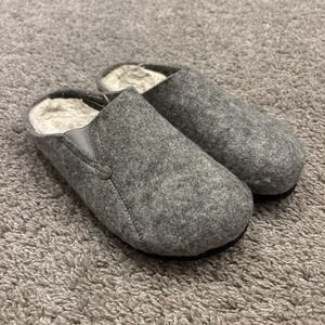 Hot Cakes Wooly Clog Gray with Fur Lining Wool Size 11M Slides House Slipper
